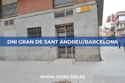 Cita Previa DNI Gran de Sant Andreu/Barcelona