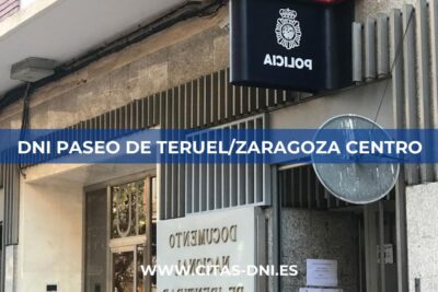 Cita Previa DNI Paseo de Teruel/Zaragoza Centro