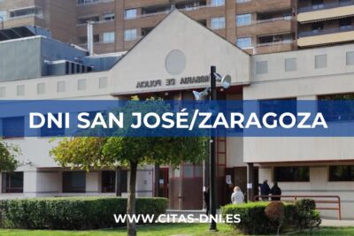 Cita Previa DNI San José/Zaragoza