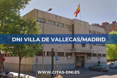 Cita Previa DNI Villa de Vallecas/Madrid